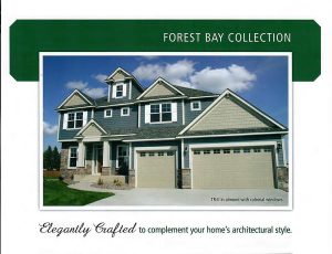 A picture of a house with the words " forest bay collection ".